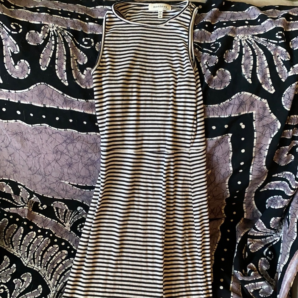 Medium slip striped long sun dress